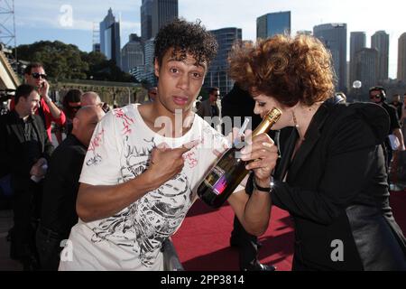 Katie Noonan and Logan Courtman at the 2010 Australian Recording Industry Association 'ARIA' Awards held at Sydney Opera House Sydney - Australia - 07.11.10 Stock Photo