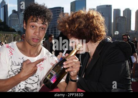 Katie Noonan and Logan Courtman at the 2010 Australian Recording Industry Association 'ARIA' Awards held at Sydney Opera House Sydney - Australia - 07.11.10 Stock Photo