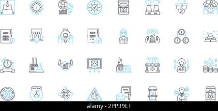 Sociology linear icons set. Culture, Institutions, Diversity, Equality, Norms, Identity, Socialization line vector and concept signs. Stratification Stock Vector