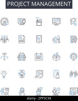 Project insights line icons collection. Analysis, Strategy, Innovation ...
