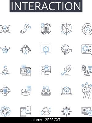 Nerking and Connection line icons collection. Nerking, Connections ...