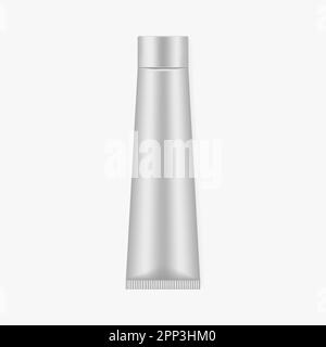 Squeeze tube container, vector mock-up. Beauty cosmetic product package, mockup Stock Vector