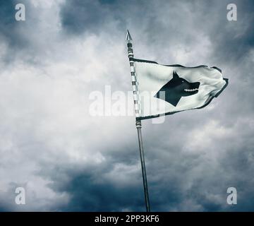 Gokturks, Gokturk Flag Stock Photo - Alamy