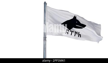 Gokturks, Gokturk Flag Stock Photo - Alamy