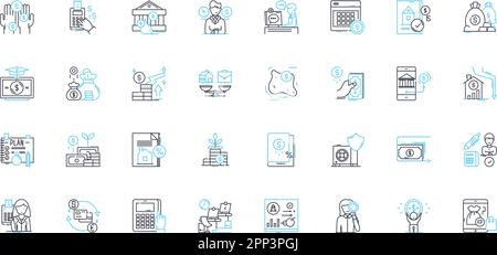 Debentures line icon concept. Debentures vector linear illustration ...