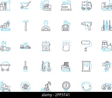 Architecture & design linear icons set. Modern, Minimalist, Contemporary, Sustainable, Eclectic, Industrial, Gothic line vector and concept signs. Art Stock Vector