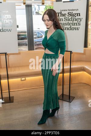 green emerald velvet dress Rachel Brosnahan Black Printed Dress 2023 Tony Awards