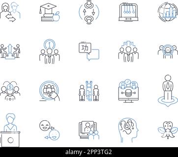Nerking event line icons collection. Nerking, Connections ...