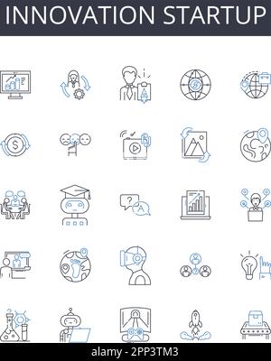 Piering project line icons collection. Foundation, Piers, Support ...