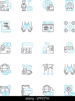 Innovative solutions linear icons set. Creativity, Ingenuity, Inventiveness, Novelty, Breakthrough, Progress, Advancement line vector and concept Stock Vector