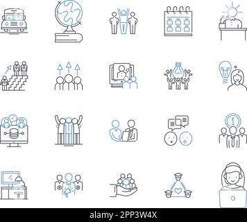 Cyber rendezvous line icons collection. Encryption, Privacy ...