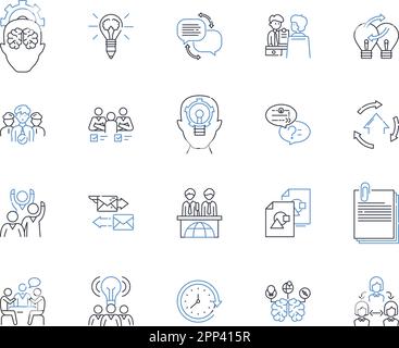Ingenuity technology line icons collection. Innovation, Creativity ...