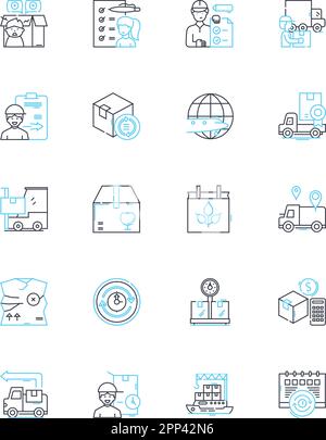 Fast and speedy linear icons set. Swift, Fleet, Quick, Rapid ...