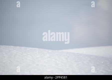 Mounds of freshly fallen powder snow background Stock Photo
