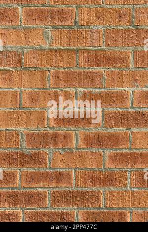 A red brick wall in the sunshine Stock Photo