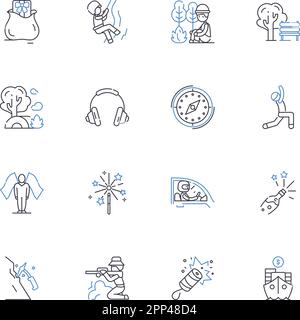 Web analytics line icons collection. Traffic, Behavior, Conversions, Engagement, Metrics, Insights, Data vector and linear illustration. Conversion Stock Vector