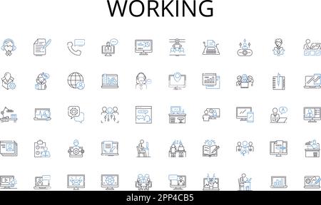 Working line icons collection. Sustainability, Biodiversity, Conservation, Ecosystems, Renewable, Pollution, Climate vector and linear illustration Stock Vector