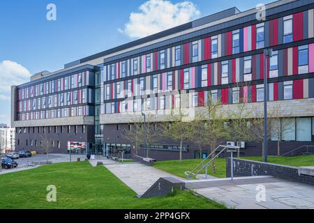 The David Hockney building at Bradford College Stock Photo