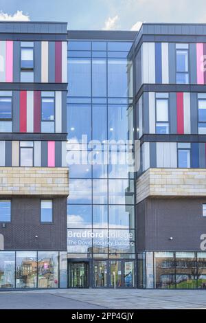 The David Hockney building at Bradford College Stock Photo