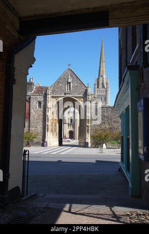 UK, Norfolk - Norwich Cathedral Stock Photo