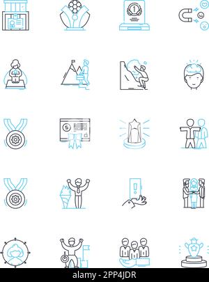 Self-care coaching line icons collection. Wellness, Mindfulness, Self ...