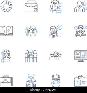 Foresight line icons collection. Insightful, Anticipation, Prescience ...