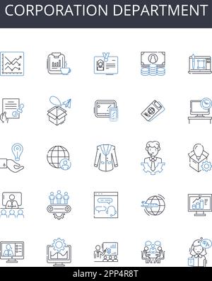 Operations branch line icons collection. Efficiency, Procedures ...
