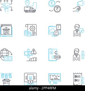 Courage and bravery linear icons set. Valor, Grit, Fearlessness, Heroism, Fortitude, Boldness, Determination line vector and concept signs. Resilience Stock Vector