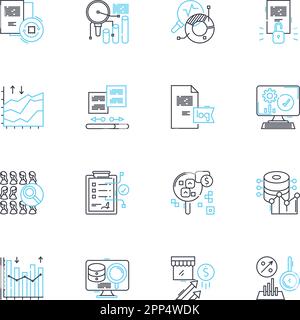 Tax papers linear icons set. Receipts, Returns, Refund, Deductions, Income, Exemptions, Taxes line vector and concept signs. W-,,Audit outline Stock Vector