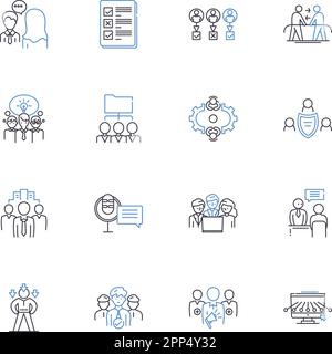 Accompaniments line icons collection. Sauces, Condiments, Dips, Gravies, Dressings, Marinades, Butters vector and linear illustration. Flavors,Spices Stock Vector