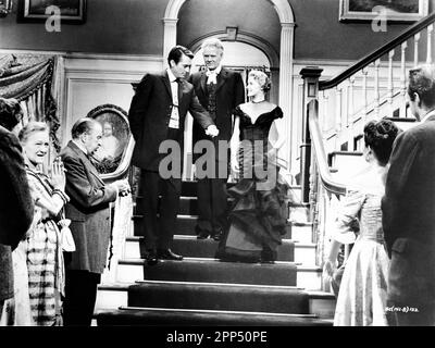 GREGORY PECK CHARLES BICKFORD CARROLL BAKER and JEAN SIMMONS (back to camera) in THE BIG COUNTRY 1958 director WILLIAM WYLER novel Donald Hamilton music Jerome Moross producers Gregory Peck and William Wyler An Anthony-Worldwide Production / United Artists Stock Photo