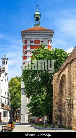 Rotes Tor tower in Augsburg Germany Stock Photo