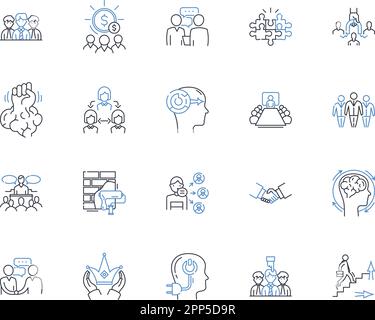 Allied Partnership line icons collection. Collaboration, Unity ...