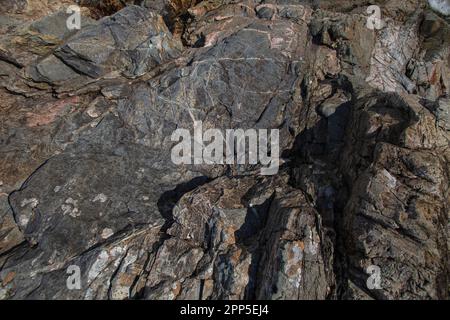 Hutton's Rock in Glen Tilt, Cairngorms, Scotland. Stock Photo