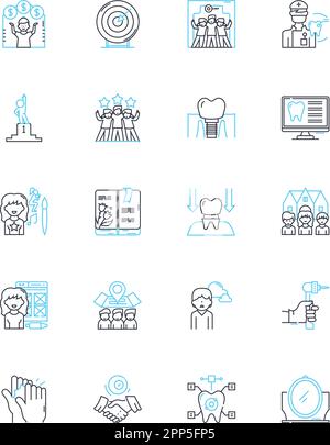 Biomechanics linear icons set. Kinetics, Kinesiology, Motion, Gait ...