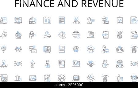 Finance and revenue line icons collection. Smartph, Laptop, Tablet, Smartwatch, Speaker, Headphs, Camera vector and linear illustration. Dr,Monitor Stock Vector