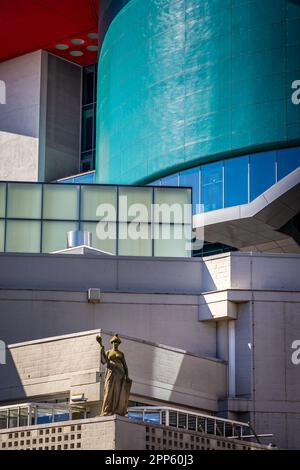 02 April 2023, Utrecht, Netherlands, Modern Office Buildings Near Utrecht Centraal Train Station Stock Photo