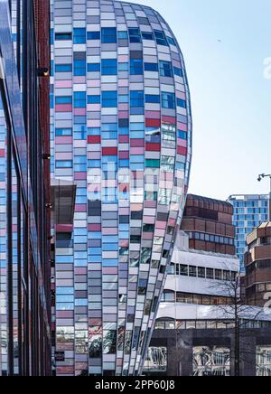 02 April 2023, Utrecht, Netherlands, Modern Office Buildings Near Utrecht Centraal Train Station Stock Photo