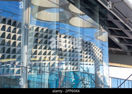 02 April 2023, Utrecht, Netherlands, Modern Office Buildings Near Utrecht Centraal Train Station Stock Photo