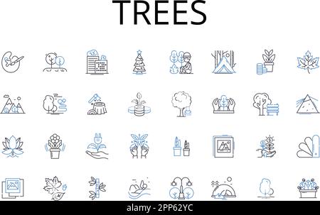 Cluster clump line icons collection. Bunch, Conglomeration, Knot ...