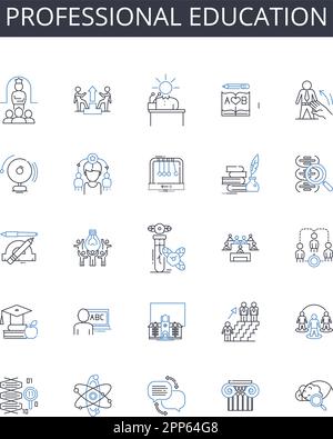 Technical instruction line icons collection. Tutorial, Guide, Manual ...
