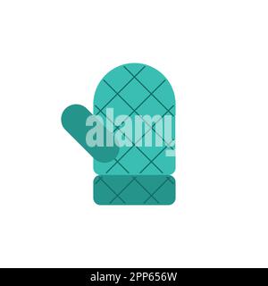 Hot glove isolated. Kitchen utensil. Vector illustration Stock Vector