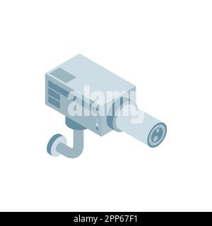 Videcam isolated. Security camera. Vector illustration Stock Vector