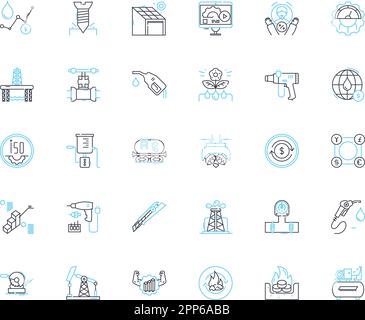 Natural language processing linear icons set. Analysis, Artificial intelligence, Automation, Chatbots, Classification, Comprehension Stock Vector