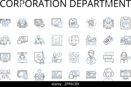 Operations branch line icons collection. Efficiency, Procedures ...