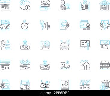 Social nerking linear icons set. Connections, Community, Engagement, Relationships, Nerking, Interactions, Collaboration line vector and concept signs Stock Vector