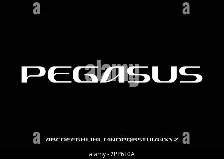 Unique elegant modern alphabets display font vector Stock Vector