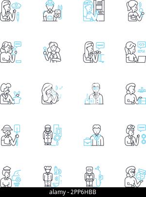 My-making schemes linear icons set. Crafting, Entrepreneurship, Innovation, Ventures, Startup, Ingenuity, Creativity line vector and concept signs Stock Vector