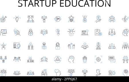 Education line icons collection. Independence, Freedom, Self ...