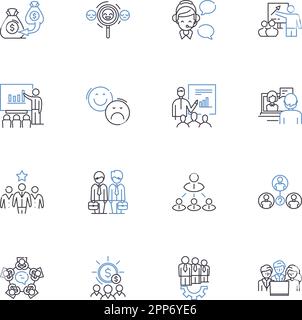 Co-creation line icons collection. Collaboration, Creativity ...